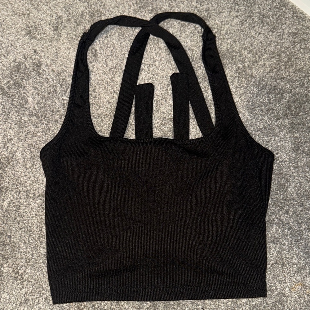 SHEIN Black Crop Top
